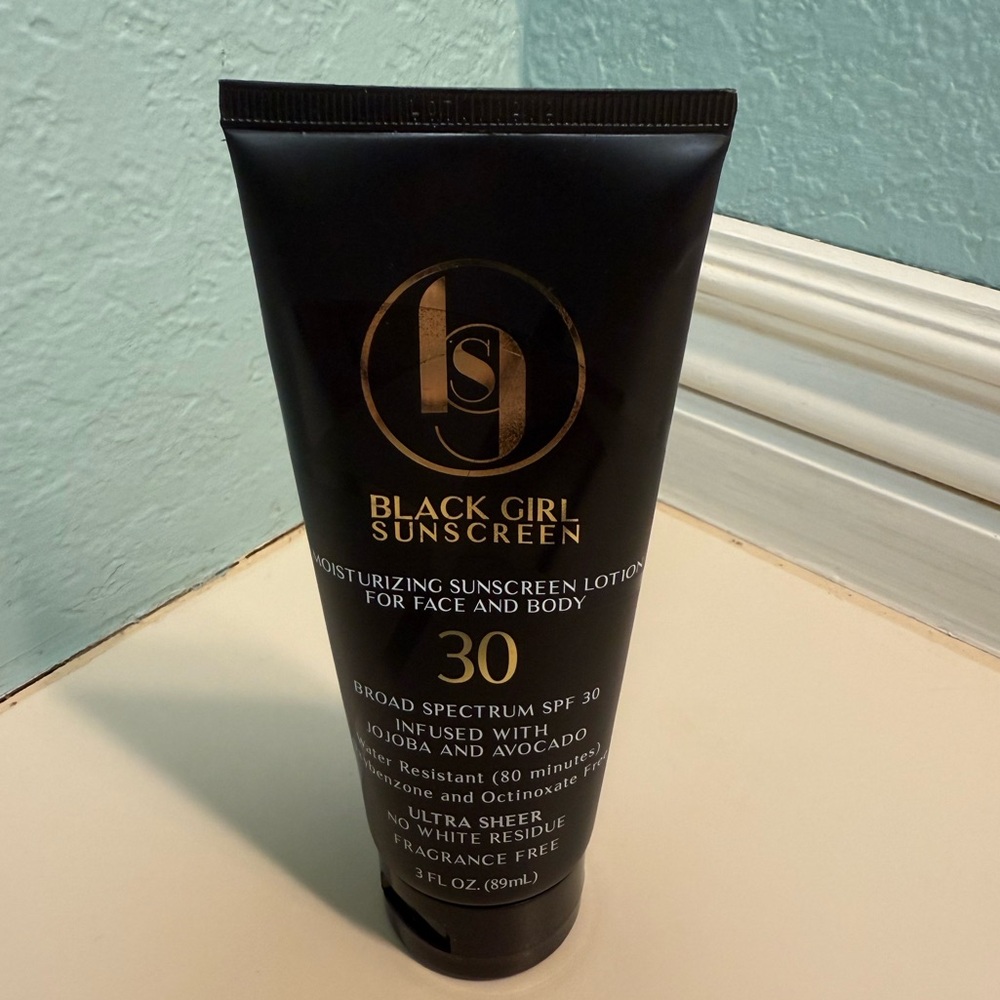 Black Girl Sunscreen SPF 30 for Face Body Sealed 3fl oz Water Resistant USA made